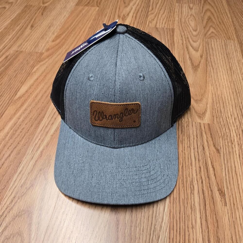 Wrangler Men's Grey and Black Hat
